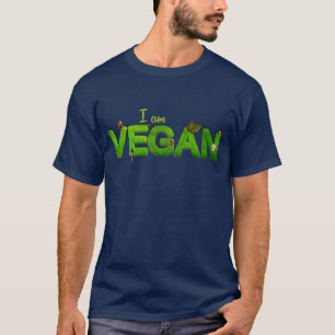 Vegetarian Vegan Man Protect Save Animals Veg Eat T-Shirt