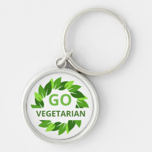 Vegetarian, Vegan Veganism, Green Vegetables Diet Key Ring