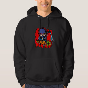 Vegetarian Vegetable Ninja Fruit Vegan No Meat Pla Hoodie
