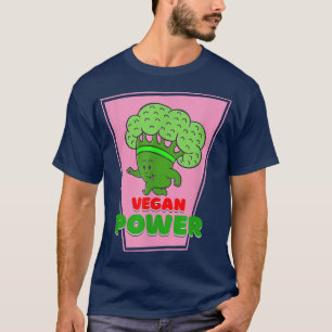 Vegetarian Veggies Broccoli Runner Vegan Power Run T-Shirt