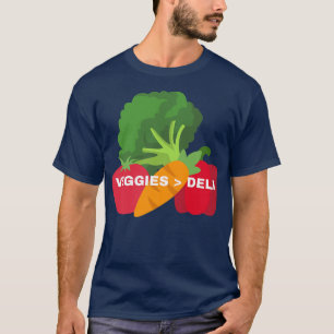 Vegetarian Veggies Deli Funny Vegan Animal Lovers T-Shirt