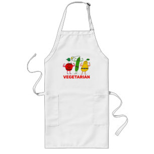 Vegetarian Veggies Rock Personalize Long Apron