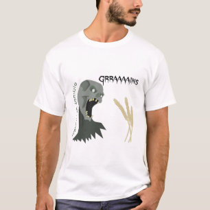 Vegetarian Zombie wants Graaaains! T-Shirt