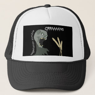 Vegetarian Zombie wants Graaaains! Trucker Hat