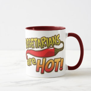 Vegetarians Are Hot Ringer Mug