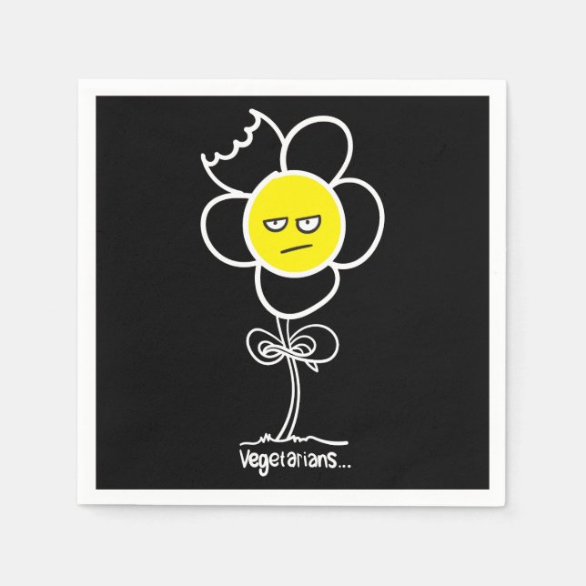 Vegetarians... Napkin (Front)