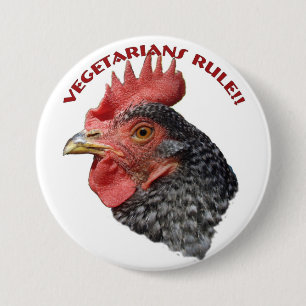 Vegetarians rule! - Button