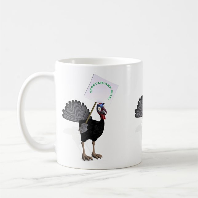 Vegetarians Rule! Coffee Mug (Left)
