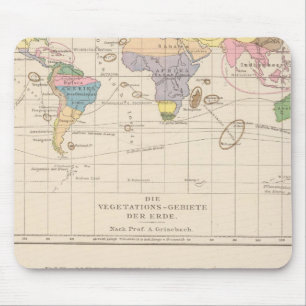 Vegetationsgebiete, Thiere Atlas Map Mouse Pad