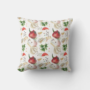 Veggie and Spice Pattern Cushion
