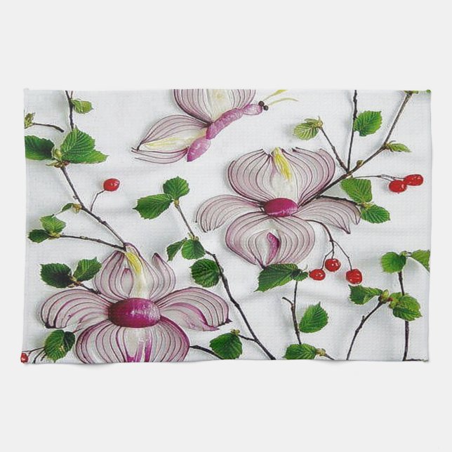 Veggie Art Tea Towel (Horizontal)