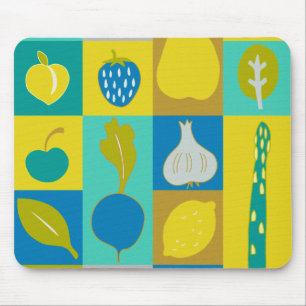 Veggie Blocks I Mouse Pad