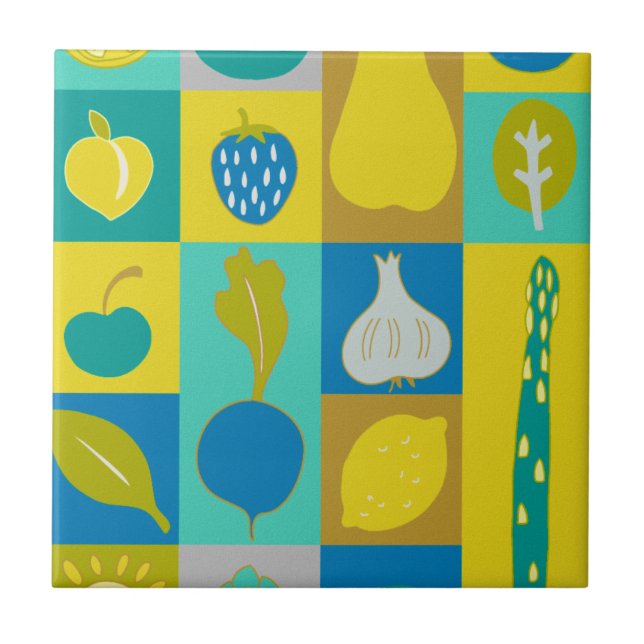 Veggie Blocks I Tile (Front)