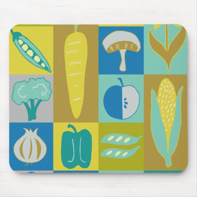 Veggie Blocks II Mouse Pad (Front)
