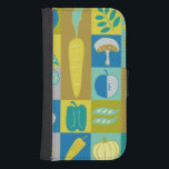 Veggie Blocks II Samsung S4 Wallet Case<br><div class="desc">Home Décor</div>