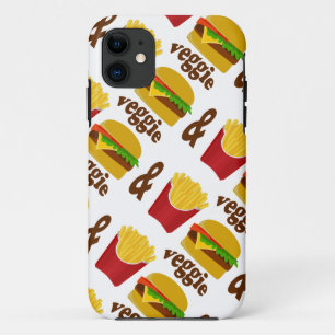 Veggie Burger and Fries iPhone 11 Case