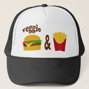 Veggie Burger and Fries Trucker Hat