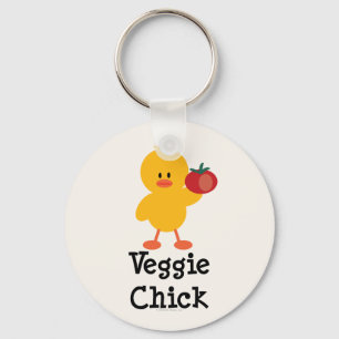 Veggie Chick Key Chain