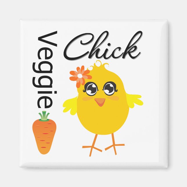 Veggie Chick Magnet (Front)