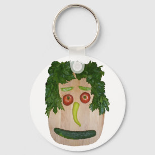 Veggie Face Key Ring