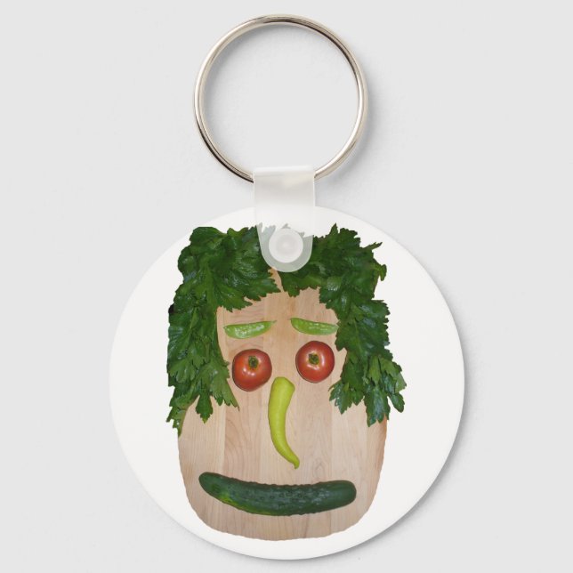 Veggie Face Key Ring (Front)
