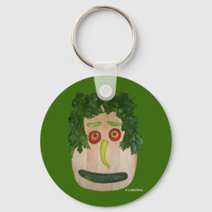 Veggie Face Key Ring