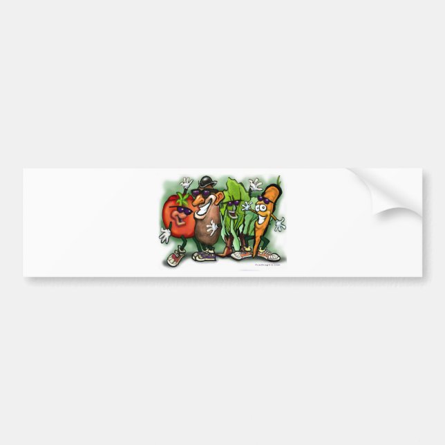 Veggie Gang Bumper Sticker (Front)