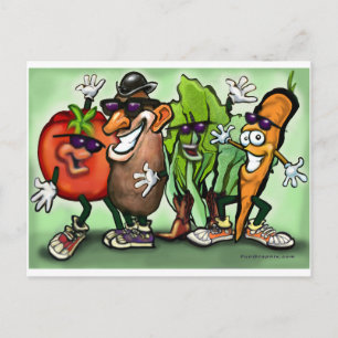 Veggie Gang Postcard