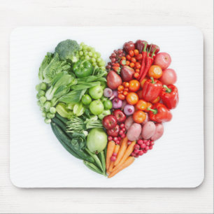 Veggie Heart Mouse Pad