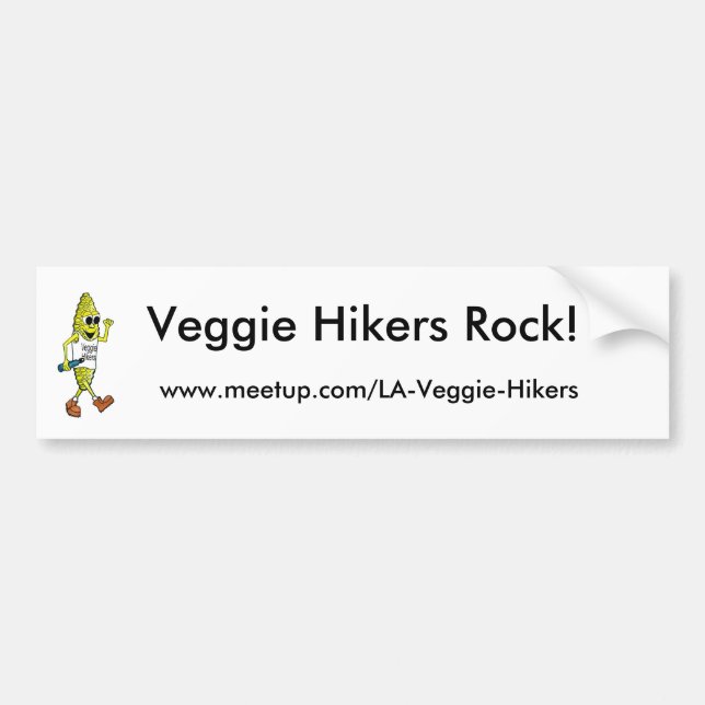 Veggie Hikers Rock! Bumper Sticker (Front)