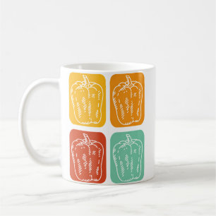 Veggie Lover Paprika Vegetables Bell Pepper Coffee Mug