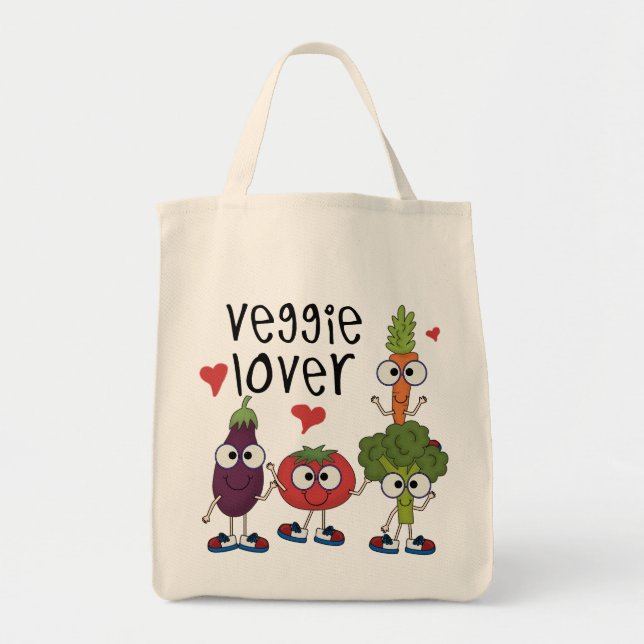 Veggie Lover Tote Bag (Front)