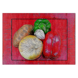 Veggie Medley Cutting Board