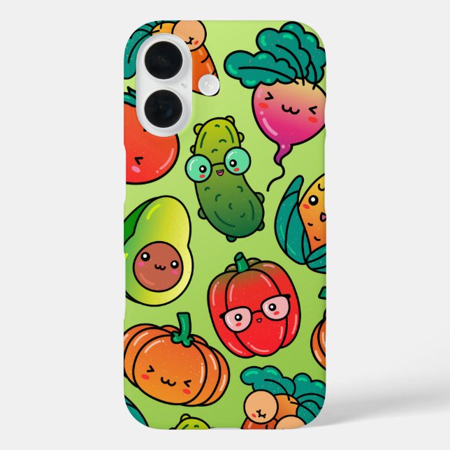 Veggie Pals – Kawaii Vegetable Case-Mate iPhone Case (Back)