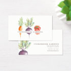 Veggie Patch Watercolor Business Card
