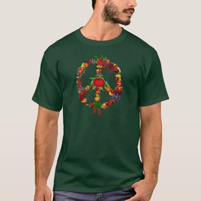 Veggie Peace Sign T-Shirt (Front)