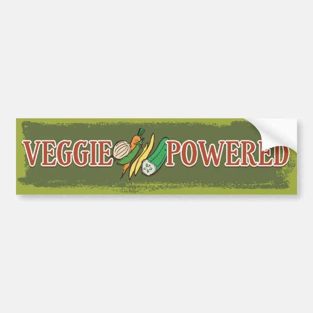 Veggie Powered 1 Bumper Sticker (Front)