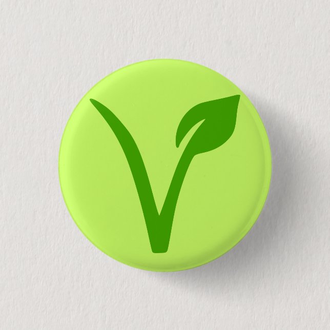 veggie pride,vegan,vegetarian,vegetarians,vegans 3 cm round badge (Front)