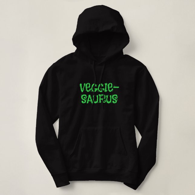 Veggie-Saurus Vegetarian Women's Sweatshirt (Design Front)