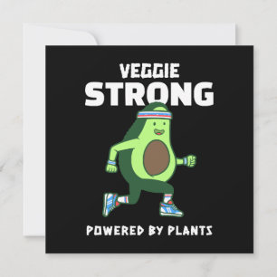 Veggie Strong, Powered by plants Invitation