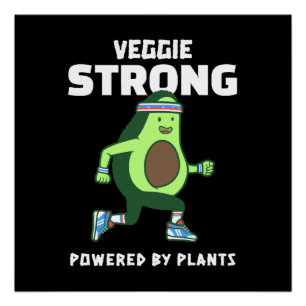 Veggie Strong, Powered by plants Poster