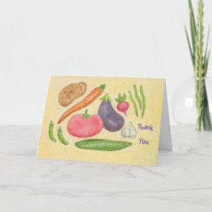 Veggie thank you card