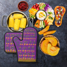 Veggie-turkeys and sunflowers purple