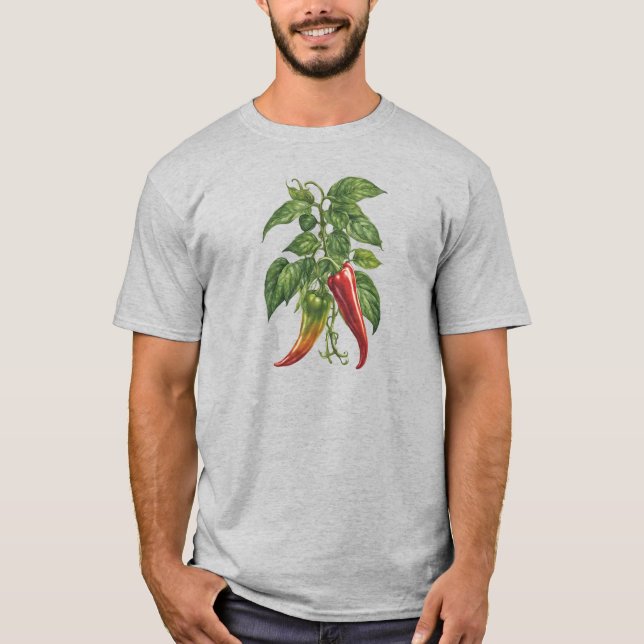 Veggies 11 peppers, spicy, farmer, vegetables T-Shirt (Front)