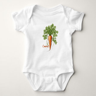 Veggies 19 carrots, veggies, food, gardener, vegan baby bodysuit