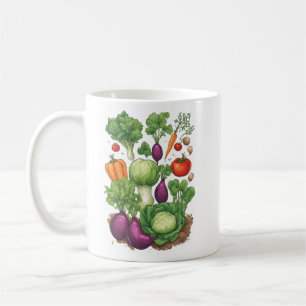 Veggies 4 gardening, gift, vegetables, gardener coffee mug