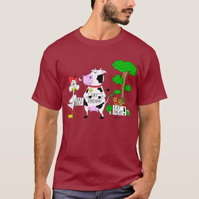 Veggies Against Vegetarianism T-Shirt (Front)