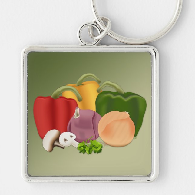 Veggies Key Ring (Front)