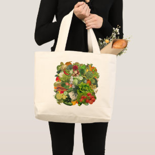 Veggies Large Tote Bag
