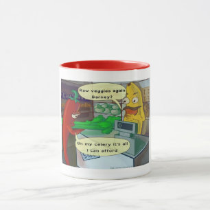Veggies Shopping Vegan - Coffee Mug by Rick London